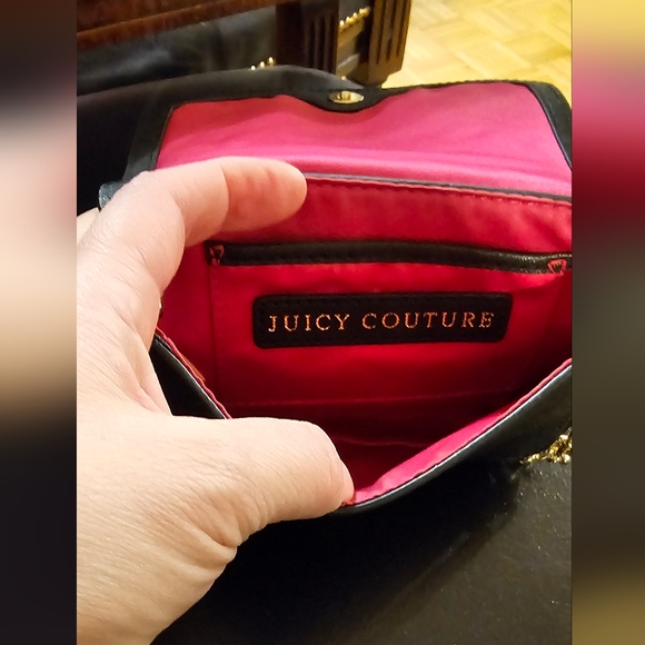 Juicy Couture Sofia Saffiano Leather and Studded Black Jeweled B-5 - Picture 8 of 10